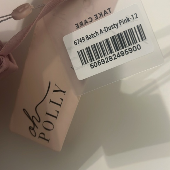 Elegant pink maxi dress with corset - Picture 3 of 3